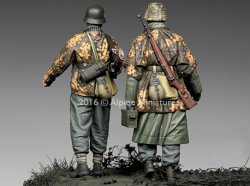 画像5: Alpine Miniatures[AM35213]1/35 WWII独 武装親衛隊歩兵 ハンセン戦闘団(バルジの戦い)(2体セット)