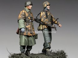 画像4: Alpine Miniatures[AM35213]1/35 WWII独 武装親衛隊歩兵 ハンセン戦闘団(バルジの戦い)(2体セット)