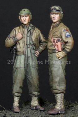 画像2: Alpine Miniatures[AM35219]1/35 WWII米 第3機甲師団 乗員(2体セット)