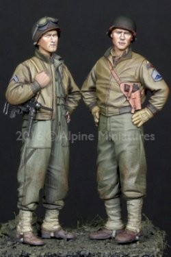 画像1: Alpine Miniatures[AM35219]1/35 WWII米 第3機甲師団 乗員(2体セット)