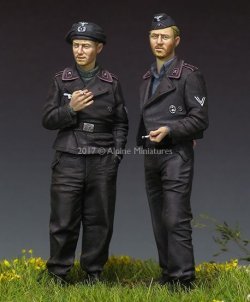 画像2: Alpine Miniatures[AM35228]1/35 WWII独 国防軍戦車クルー (2体セット)(パンツァージャケット)