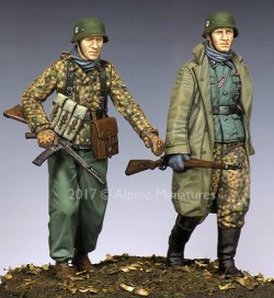 画像1: Alpine Miniatures[AM35231]1/35 WWII独 ハンセン戦闘団 ポトーの戦い(2体セット)