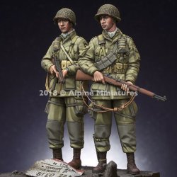 画像2: Alpine Miniatures[AM35252]1/35 WWII米 第101空挺師団 兵士(2体セット)