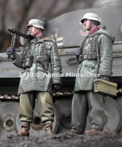 画像1: Alpine Miniatures[AM35258]1/35 WWII 独 武装親衛隊 MG42機関銃チーム ハリコフ ２体セット