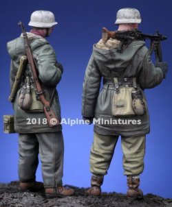 画像3: Alpine Miniatures[AM35258]1/35 WWII 独 武装親衛隊 MG42機関銃チーム ハリコフ ２体セット