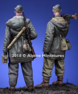 画像2: Alpine Miniatures[AM35258]1/35 WWII 独 武装親衛隊 MG42機関銃チーム ハリコフ ２体セット