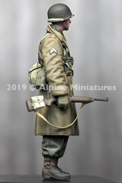 画像2: Alpine Miniatures[AM35259]1/35 WWII 米 アメリカ陸軍歩兵 カービン銃を持つ冬季装備の下士官