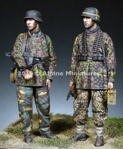 画像1: Alpine Miniatures[AM35268]1/35 WWII 独 SS第12HJ師団所属 MG射撃チームセット(2体セット)