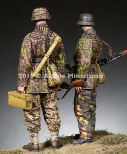 画像3: Alpine Miniatures[AM35268]1/35 WWII 独 SS第12HJ師団所属 MG射撃チームセット(2体セット)