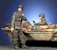 Alpine Miniatures[AM35280]1/35 WWII ドイツ武装親衛隊 士官＆ドライバーセットHJ