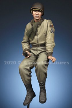画像3: Alpine Miniatures[AM35285]1/35 WWII 米陸軍マフラー姿の戦車長＃2