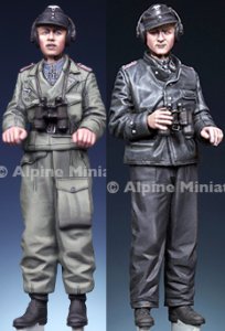 画像1: Alpine Miniatures[AM35292]1/35 WWII ドイツパンツァーエースセット(2体入) (1)