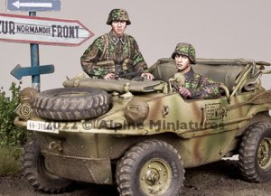 画像1: Alpine Miniatures[AM35302]1/35 WWII ドイツ武装親衛隊 シュビムワーゲン搭乗兵セット(2体セット) (1)