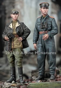画像1: Alpine Miniatures[AM35308]1/35 WWII 露 ソビエト軍戦車兵 士官セット(2体セット) (1)