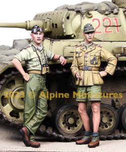 画像4: Alpine Miniatures[AM35311]1/35 WWII ドイツアフリカ軍団 装甲部隊将校セット(2体入)