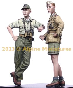 画像6: Alpine Miniatures[AM35311]1/35 WWII ドイツアフリカ軍団 装甲部隊将校セット(2体入)