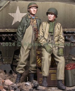 画像2: Alpine Miniatures[AM35320]1/35 WWII アメリカ陸軍 第761戦車大隊戦車兵セット(2体入)
