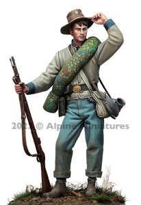 画像1: Alpine Miniatures[AM16043]1/16 南北戦争 南軍テキサス歩兵 1863年 (1)