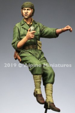 画像4: Alpine Miniatures[AM35271]1/35 WWII 米 暑さで腕捲りした夏場の米戦車兵セット(2体入り)