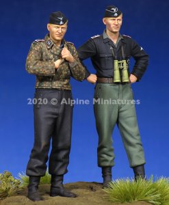 画像1: Alpine Miniatures[AM35274]1/35 WWII 独 ドイツSS武装親衛隊 戦車搭乗員セット(2体入り) (1)