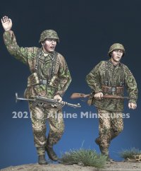 Alpine Miniatures[AM35289]1/35 WWII 独 武装SS擲弾兵 1944 2体セット