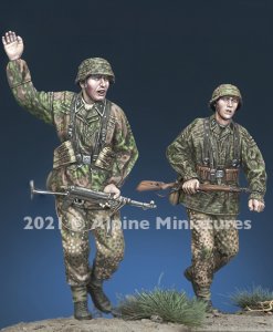 画像1: Alpine Miniatures[AM35289]1/35 WWII 独 武装SS擲弾兵 1944 2体セット (1)