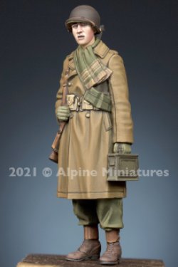 画像5: Alpine Miniatures[AM35294]1/35 WWIIアメリカ陸軍 予備弾薬箱を運ぶ射撃助手 冬