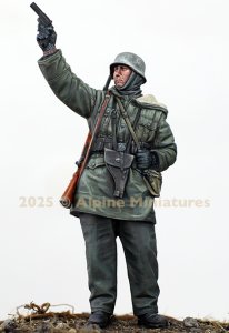 画像1: Alpine Miniatures[AM35324]1/35 WWII ドイツ武装親衛隊 信号拳銃を撃つ装甲擲弾兵 (1)