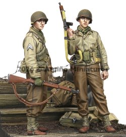 画像2: Alpine Miniatures[AM35335]1/35 WWII アメリカ陸軍 第29歩兵師団歩兵セット(2体入)