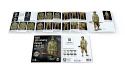 画像5: Alpine Miniatures[AM70244]フィギュアカラーシリーズ 1/35 WWIIアメリカ陸軍下士官 欧州戦線1944〜45(アルパインおまけ付）