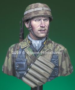 画像2: Alpine Miniatures[AMB004]1/16 WWII 独 ドイツ第6降下猟兵連隊 降下猟兵胸像