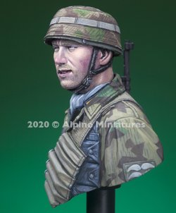 画像4: Alpine Miniatures[AMB004]1/16 WWII 独 ドイツ第6降下猟兵連隊 降下猟兵胸像