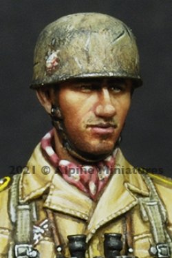 画像2: Alpine Miniatures[H028]1/35 WWIIドイツ降下猟兵ヘッドセット＃2