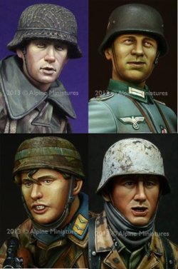 画像2: Alpine Miniatures[H6003]1/16 ドイツ軍ヘッドセット#3