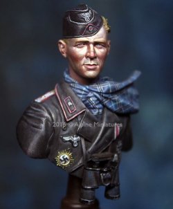画像1: Alpine Miniatures[AMB001] 1/16 WWII独 第116装甲師団「グレイハウンド」将校(バストモデル)