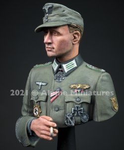 画像12: Alpine Miniatures[AMB005]1/16 WWII 独 胸像「グロスドイッチュラント師団」大尉