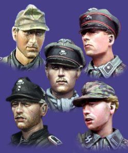 画像2: Alpine Miniatures[H006]1/35 武装親衛隊戦車クルーヘッドセット #2