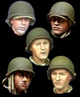 Alpine Miniatures[H019]1/35 WWII米 歩兵ヘッドセット(5個セット)