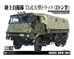 画像1: アオシマ[SKW-464]1/35 陸上自衛隊 73式大型トラック