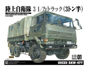 画像1: アオシマ[SKW-477]陸上自衛隊 3 1/2tトラック (1)