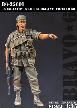 画像1: Bravo6[B6-35001]1/35 米 二等軍曹ベトナム'68