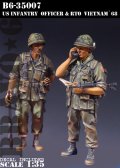 Bravo6[B6-35007]1/35 米 歩兵将校と無線手ベトナム'68(2体セット)