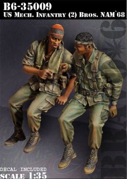画像1: Bravo6[B6-35009]1/35 米 機械化部隊兵士(2) ベトナム'68(2体セット)