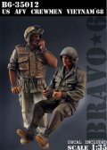 Bravo6[B6-35012]1/35 米 AFVクルー(1) ベトナム'68(2体セット)