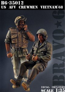 画像1: Bravo6[B6-35012]1/35 米 AFVクルー(1) ベトナム'68(2体セット) (1)