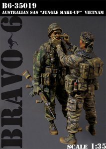 画像1: Bravo6[B6-35019]1/35 豪 SAS "ジャングルメイクアップ"ベトナム'68(2体セット) (1)