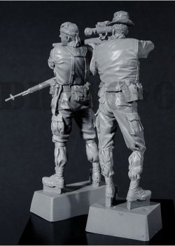 画像3: Bravo6[B6-35022]1/35 米陸軍スナイパーチーム(2体セット)