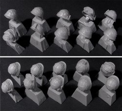 画像2: Bravo6[B6-35027]1/35 様々なM1ヘルメット(10個セット)