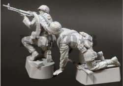 画像2: Bravo6[B6-35029]1/35 米海兵隊(3) 機関銃チーム テト攻勢'68(2体セット)