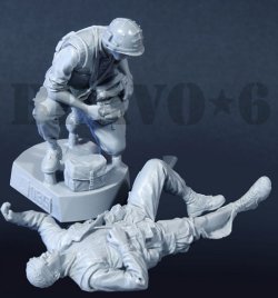 画像3: Bravo6[B6-35035]1/35 米海兵隊(7)衛生兵と負傷兵 テト攻勢'68(2体セット)